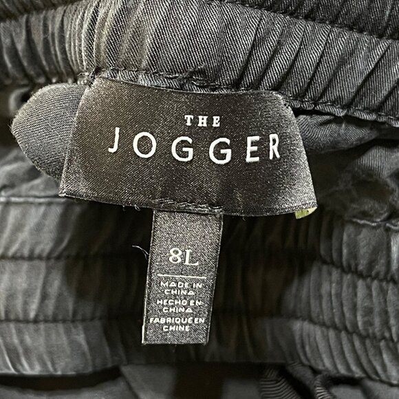 WHBM The Jogger Pants Black 8L Long Elastic Washed Black - Picture 3 of 7